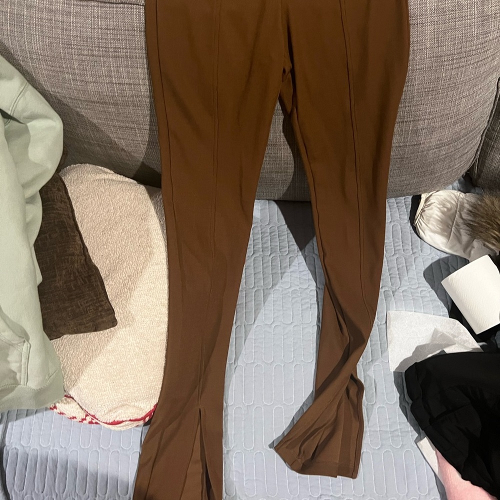 H&M brown flare pants
